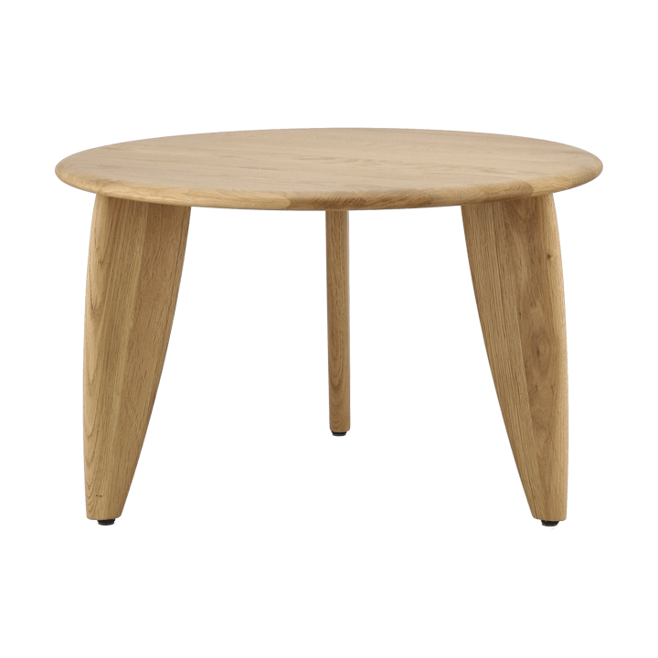 Mesa de centro Lyckeby Ø60x37,5 cm - Carvalho natural laqueado - 1898