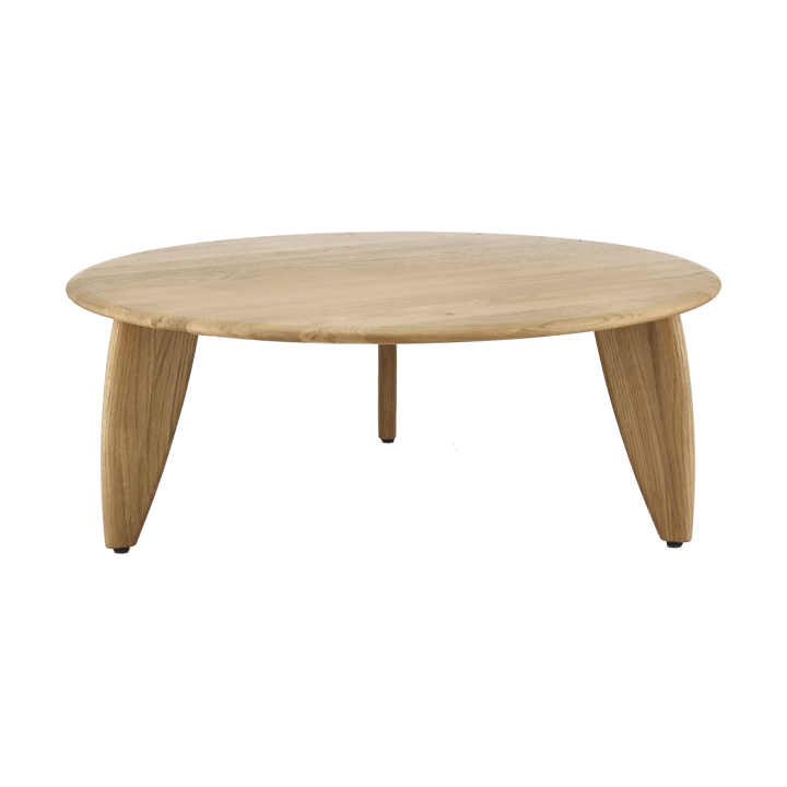 Mesa de centro Lyckeby Ø80x29 cm - Carvalho natural laqueado - 1898