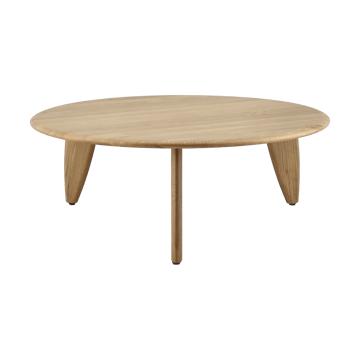 Mesa de centro Lyckeby Ø80x29 cm - Carvalho natural laqueado - 1898