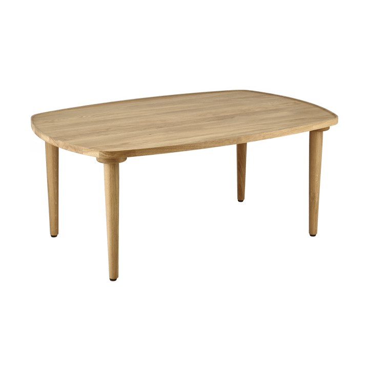 Mesa de centro Nyhem 89x59x37 cm - Carvalho natural laqueado - 1898