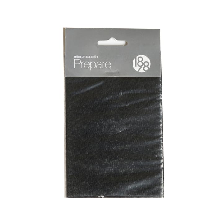 Prepare protectores de chão de móveis - Feltro autoadesivo preto 100x150mm - 1898