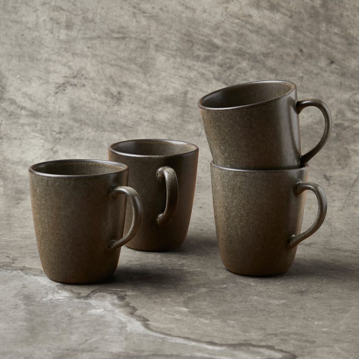 Caneca com asa Raw 35 cl - Forest brown - Aida