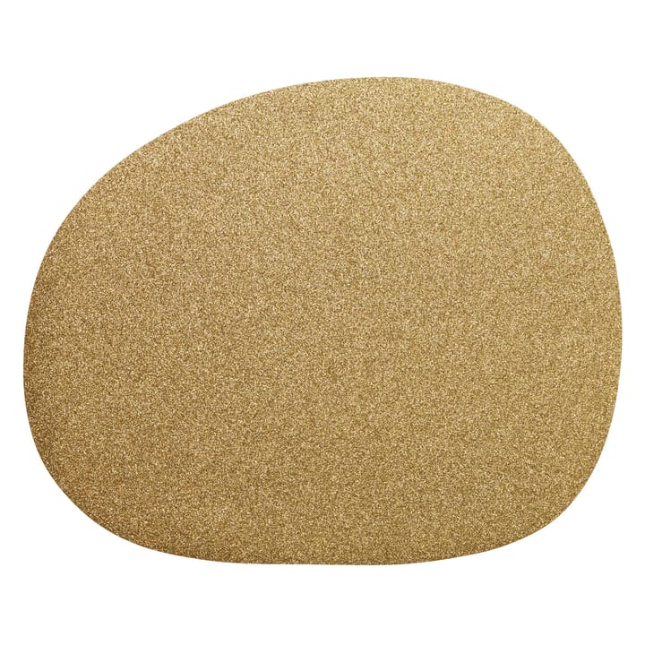 Individual de mesa Raw 41 x 33,5 cm - Dourado - Aida