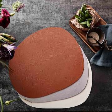 Individual de mesa Raw em couro - Cinnamon brown buffalo - Aida