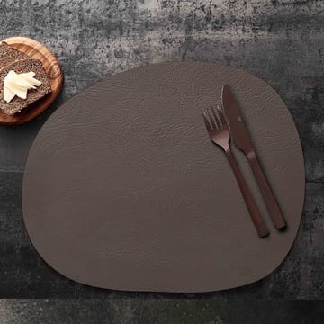 Individual de mesa Raw em couro - Clay buffalo - Aida