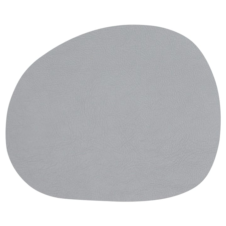 Individual de mesa Raw em couro, Light grey buffalo (cinza claro) Aida