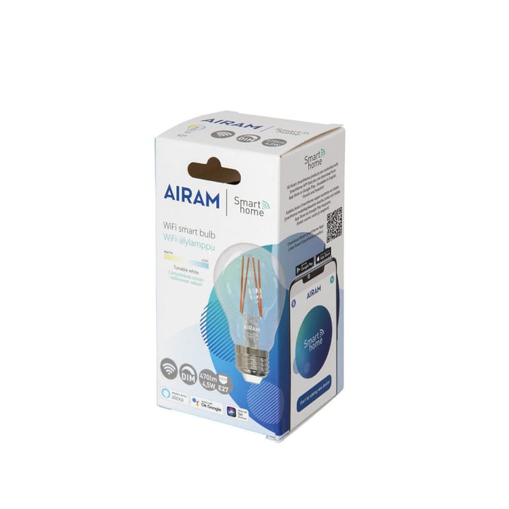 Fonte normal LED Smart Home Airam  - Claro e27, 5w - Airam