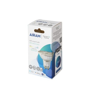 Fonte normal LED Smart Home Airam  - Claro, par16, 36°, gcorpo d gu10, 5w - Airam