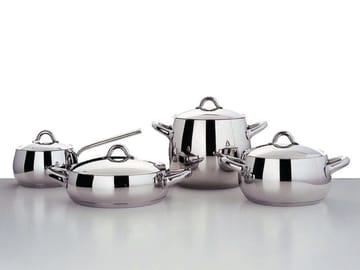 Conjunto de panelas Mami, 7 peças - Aço inoxidável - Alessi