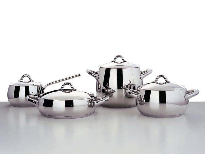 Conjunto de panelas Mami, 7 peças, Aço inoxidável Alessi