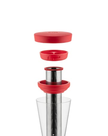 Mazagran garrafa para café cold brew - Vermelho - Alessi