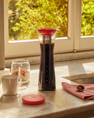 Mazagran garrafa para café cold brew - Vermelho - Alessi