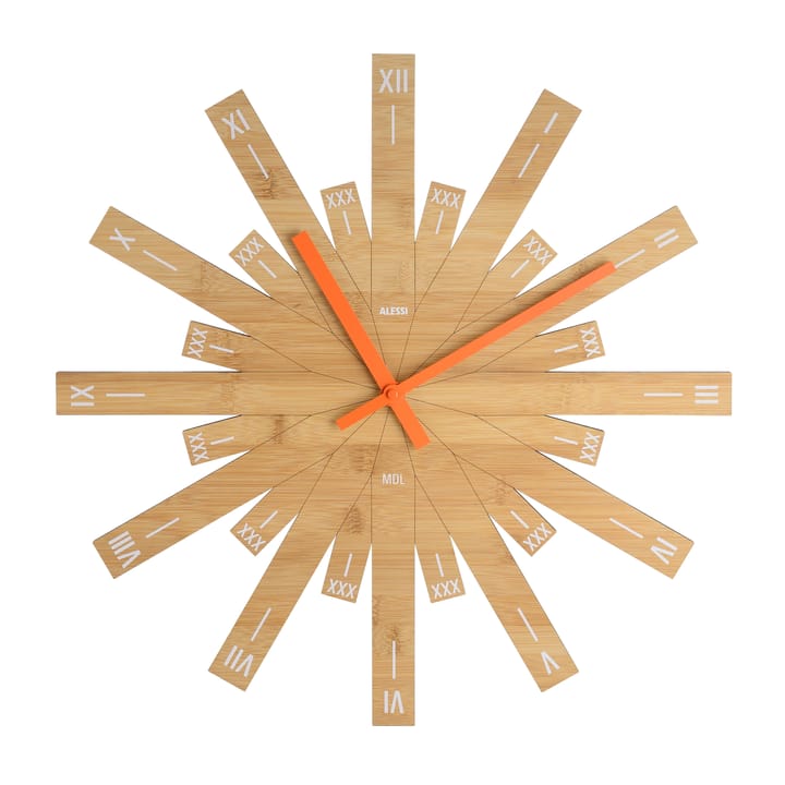 Relógio Raggiante - bambú - Alessi