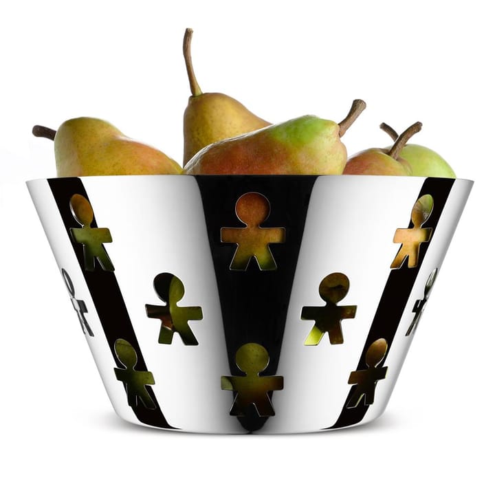Taça de fruta alta Girotondo - aço inoxidável - Alessi