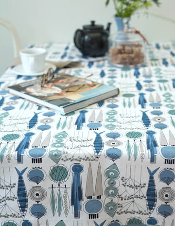 Tecido Picknick - Azul-beige - Almedahls