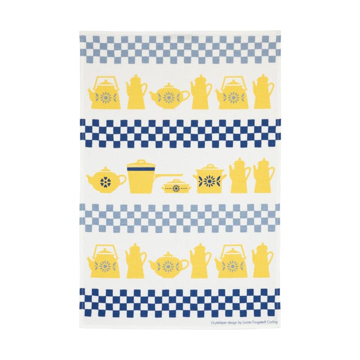 Toalha de cozinha Grytskåpet 47x70 cm - Multi-Amarelo-Azul - Almedahls