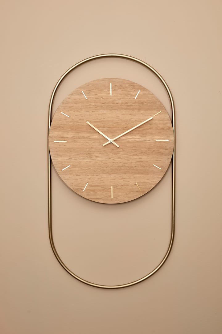 Relógio de parede A-Wall 41x76 cm - Oak-brass - Andersen Furniture