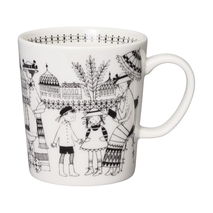 Caneca Emilia 30 cl - Preto-branco  - Arabia