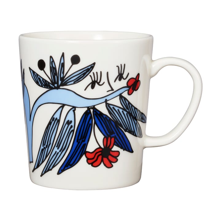 Caneca Puutarhurit 30 cl - Azul-branco-vermelho - Arabia