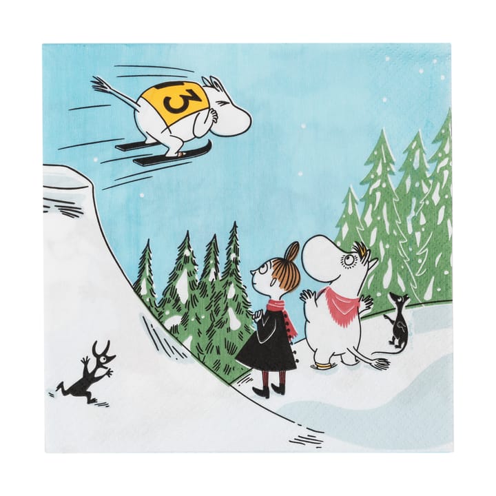 Guardanapos Moomin 33x33 cm, 20 - Ski jumping - Arabia