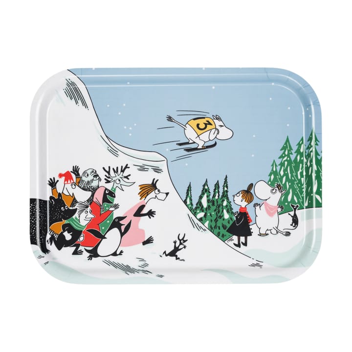 Tabuleiro Moomin 27x20 cm - Ski jumping - Arabia