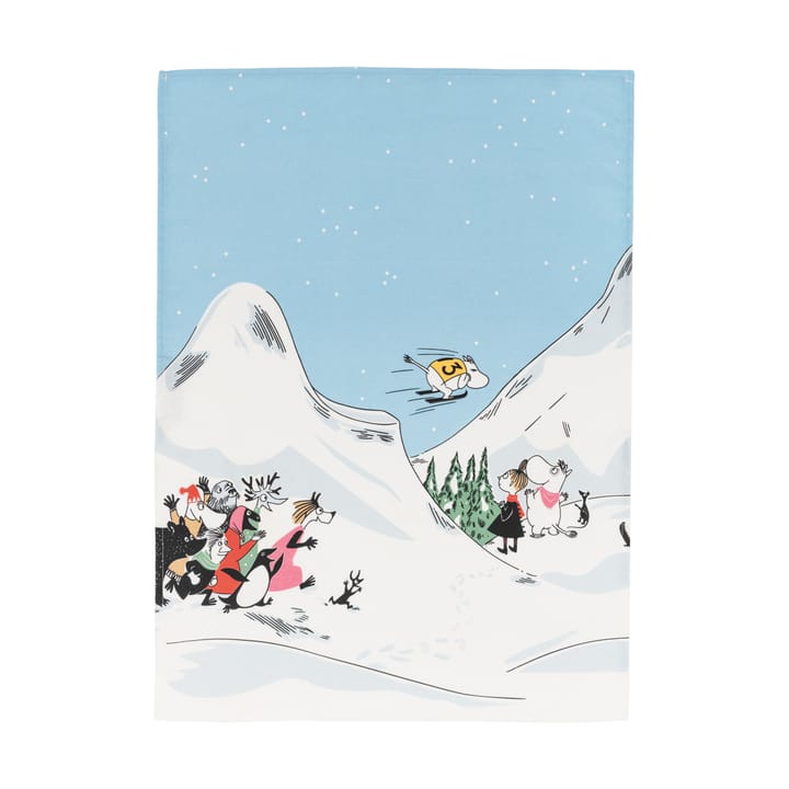 Toalha de cozinha Moomin Ski jumping - 50x70 cm - Arabia