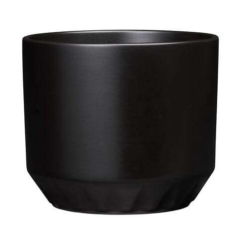 Vaso Ilona Ø12x10 cm - Preto mate - Arabia