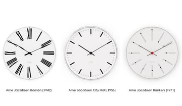 Relógio Arne Jacobsen City Hall  - Ø210 mm - Arne Jacobsen Clocks