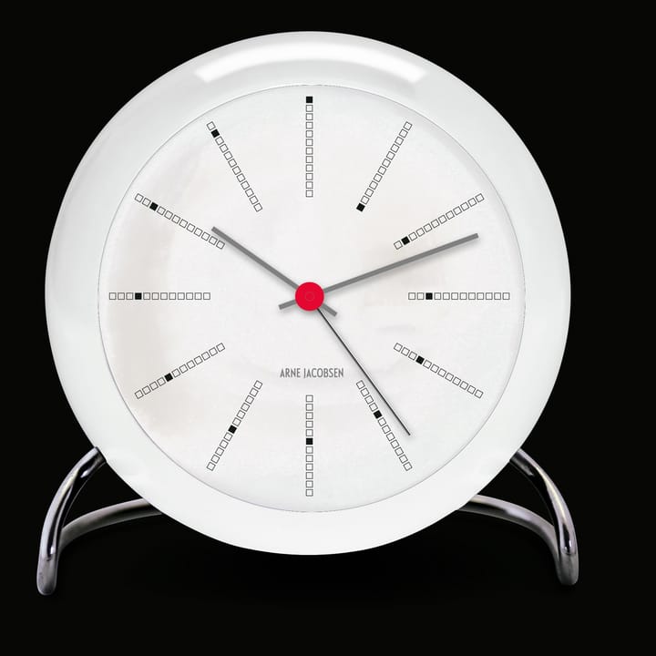 Relógio de mesa AJ Bankers, branco Arne Jacobsen Clocks