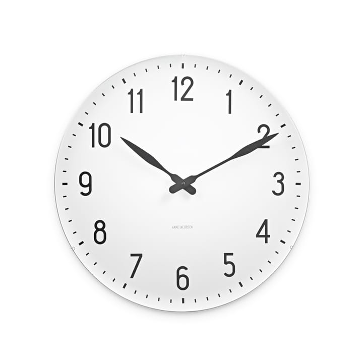 Relógio de parede AJ Station - branco, ø48 cm - Arne Jacobsen Clocks