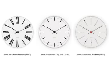 Relógio de parede Arne Jacobsen Bankers - Ø210 mm - Arne Jacobsen Clocks