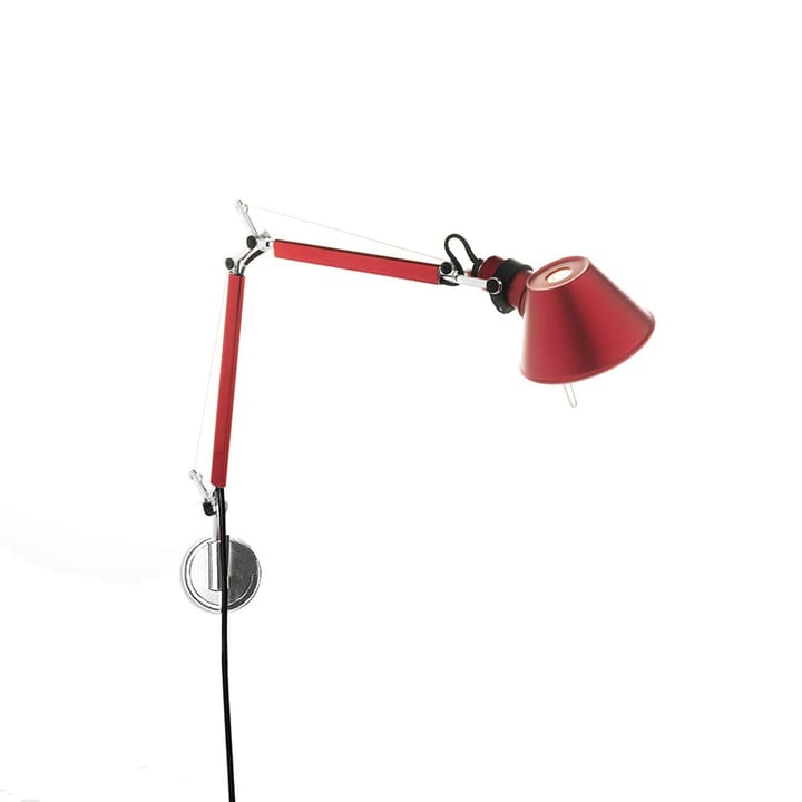 Candeeiro de parede Tolomeo micro - vermelho anodizado - Artemide