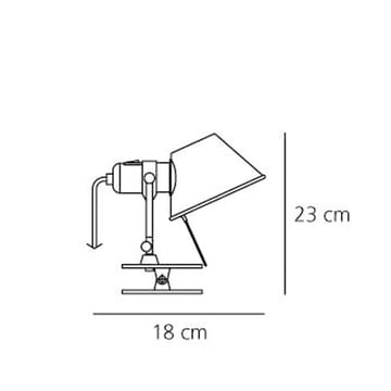 Candeeiro de parede Tolomeo pinza  - Alumínio, led - Artemide