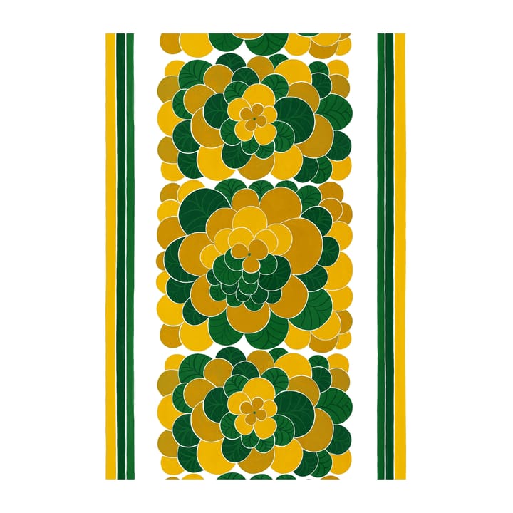 Cirrus tecido oleado - Amarelo-verde - Arvidssons Textil