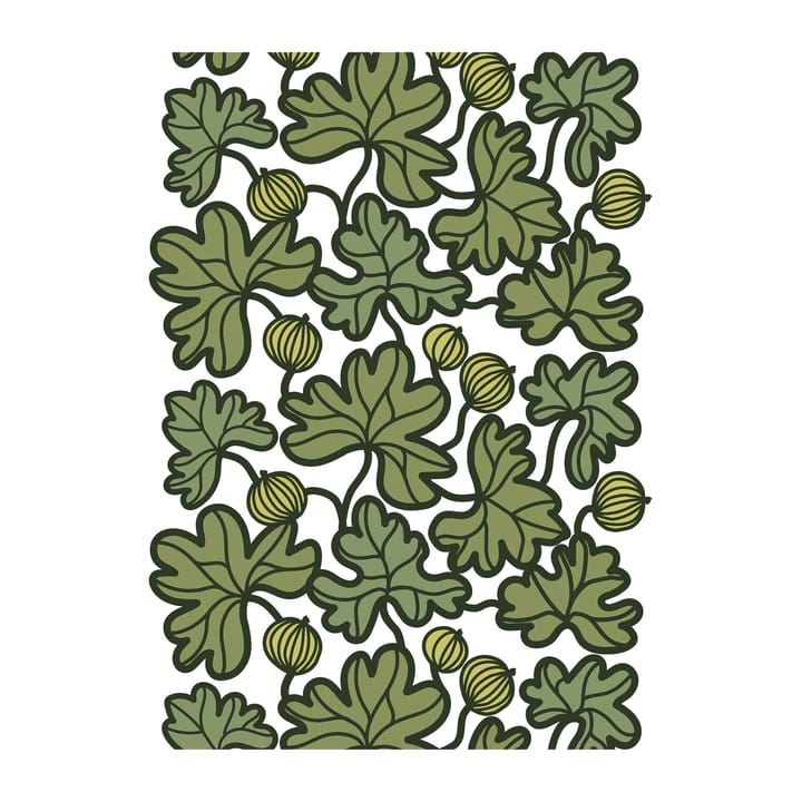 Krusbär tecido oleado - Verde - Arvidssons Textil