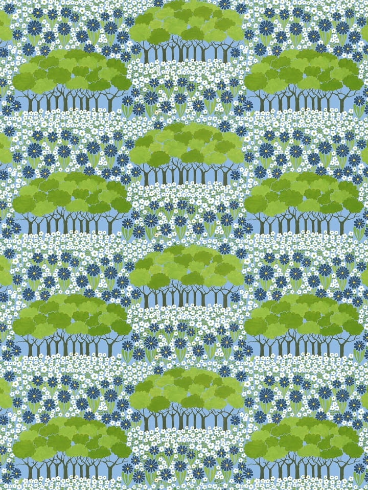 Tecido Allé - Verde-azul - Arvidssons Textil