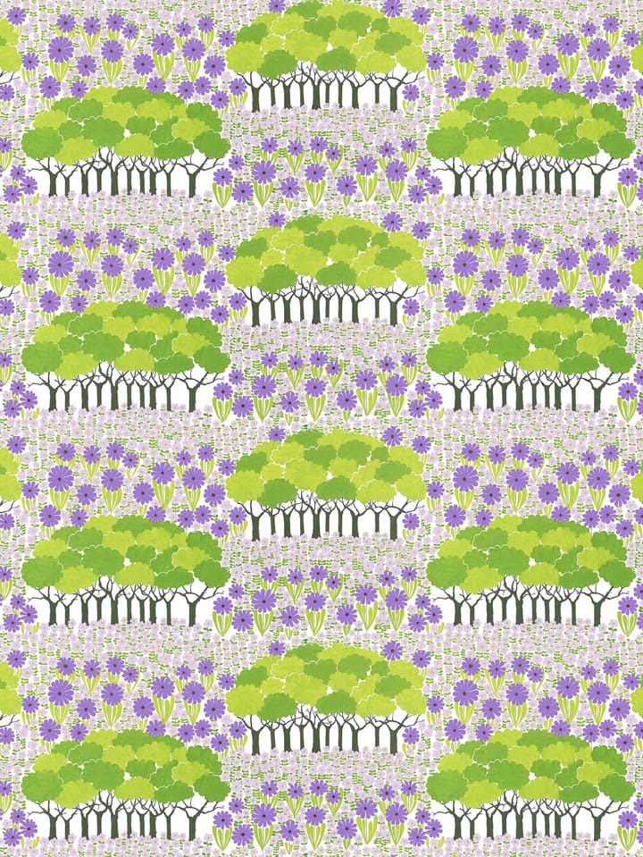 Tecido Allé - Verde-roxo - Arvidssons Textil