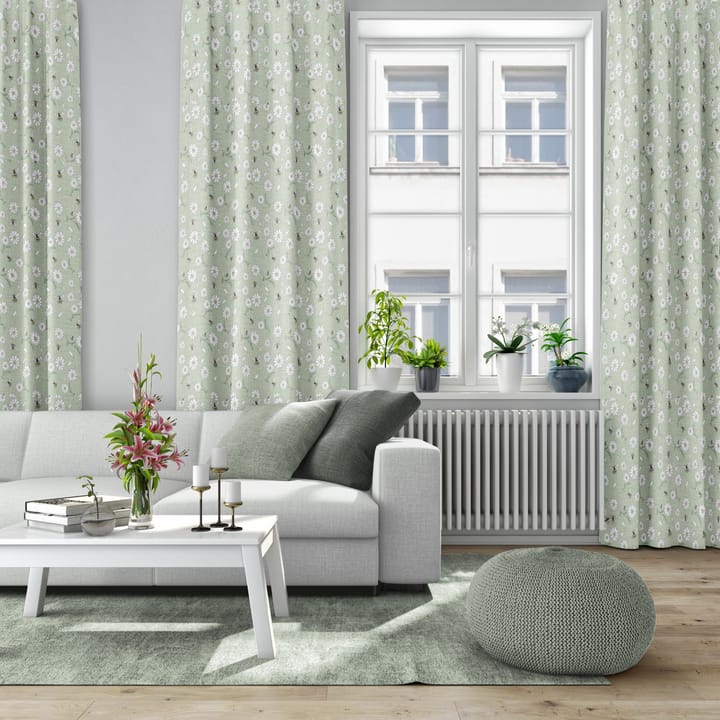 Tecido Blomstersurr - Verde - Arvidssons Textil