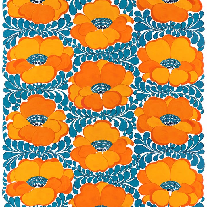 Tecido Love - blue-orange - Arvidssons Textil