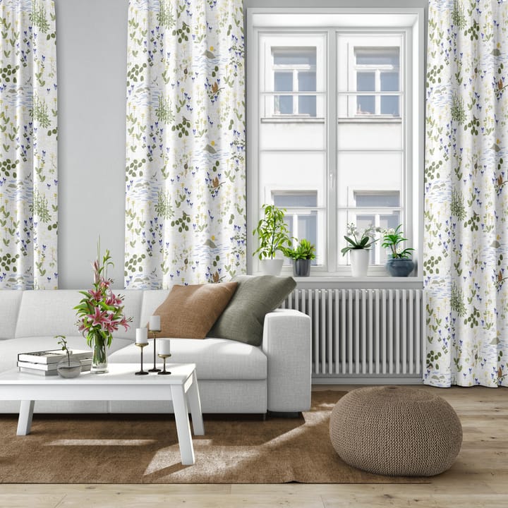 Tecido Rönnerdahl - Branco sujo-verde - Arvidssons Textil