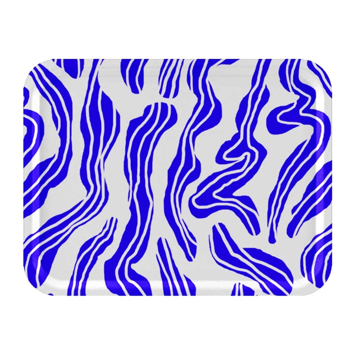 Sudd bandeja 33x43 cm - Azul-branco - Åry Home