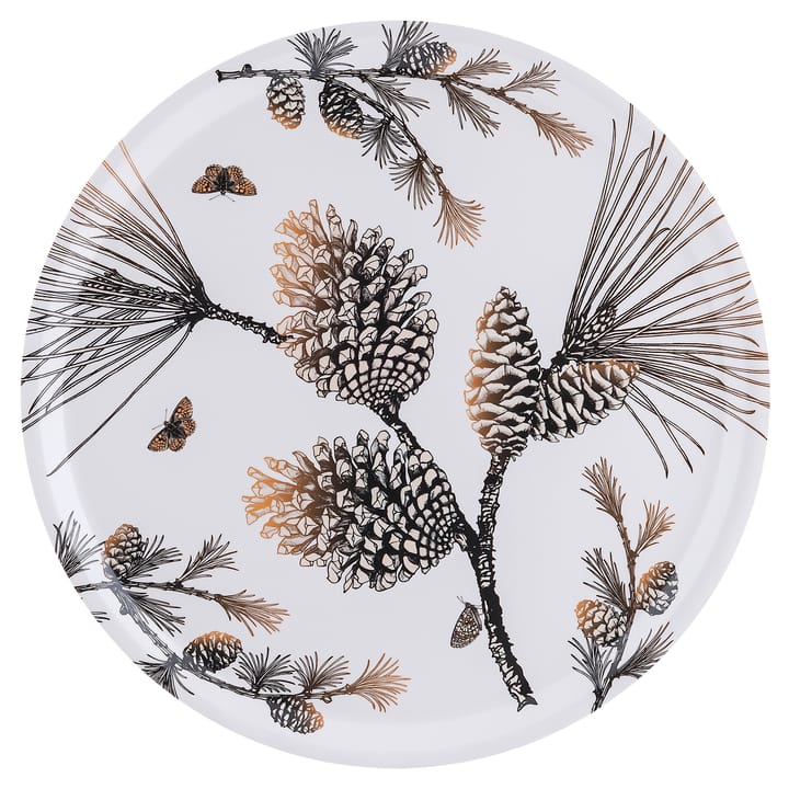 Tabuleiro Pine Cone Ø 38 cm - Cotton white - Åry Home