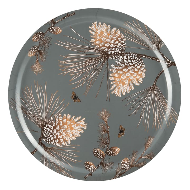 Tabuleiro Pine Cone Ø 49 cm - moss grey - Åry Home