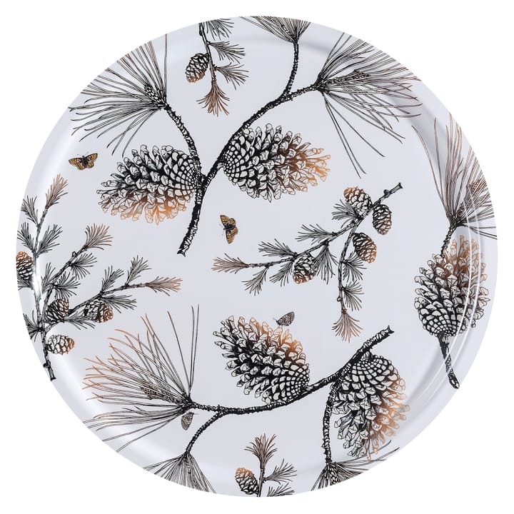 Tabuleiro Pine Cone Ø 65 cm - Cotton white - Åry Home