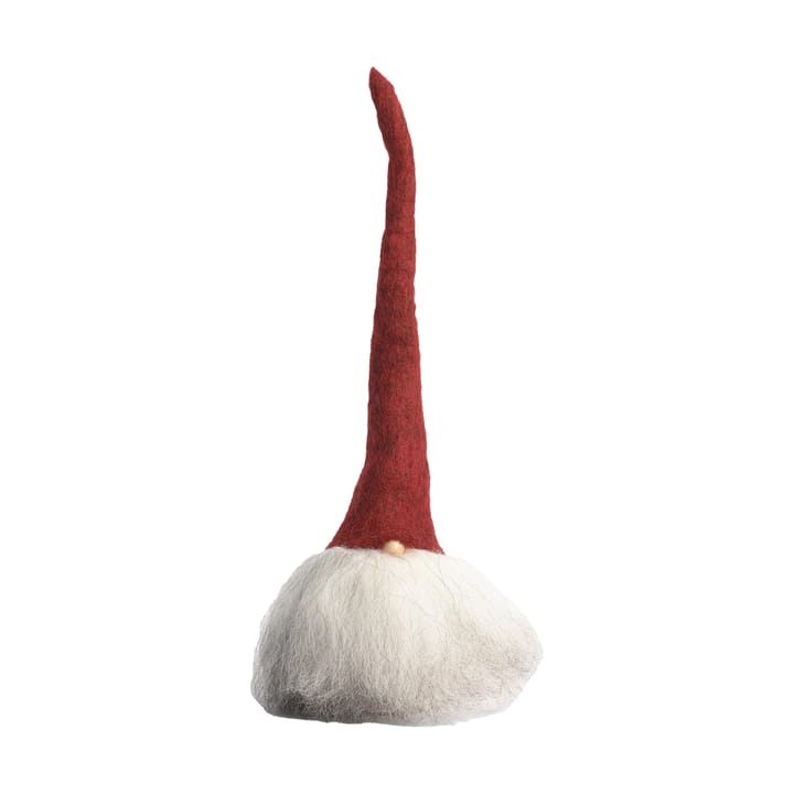 Gnome de barba - Vermelho/cinza, pequeno - Åsas tomtebod