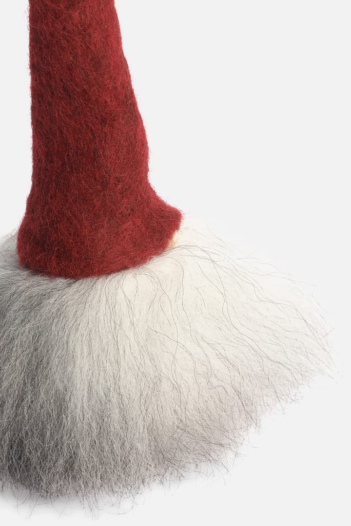 Gnome de barba, Vermelho/cinza, pequeno Åsas tomtebod