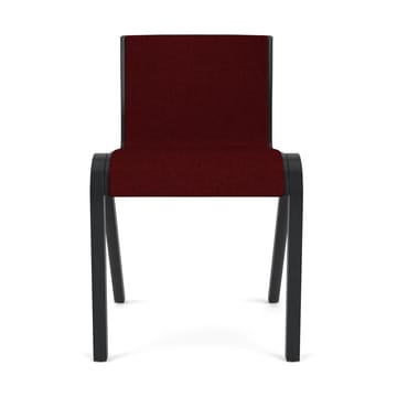 Cadeira frontal estofada Ready - Black oak-Baru 0570 Red - Audo Copenhagen