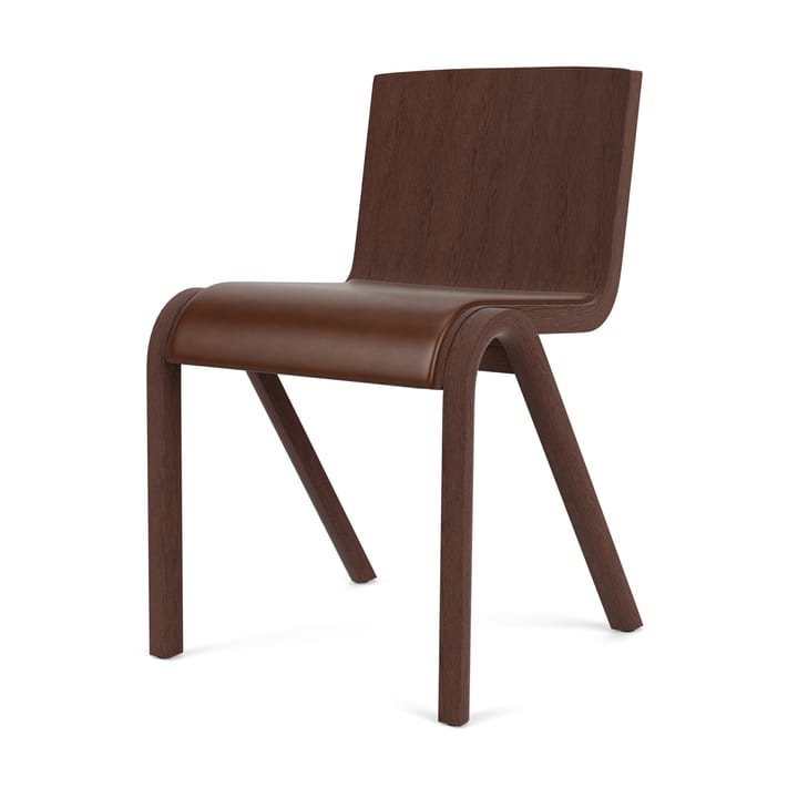 Cadeira Ready assento estofado, Red oak-Dakar 0329 Brown Audo Copenhagen