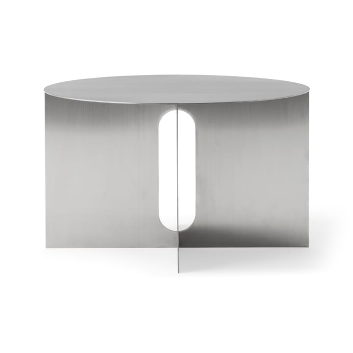 Mesa de apoio Androgyne Ø63 cm - Brushed steel - Audo Copenhagen