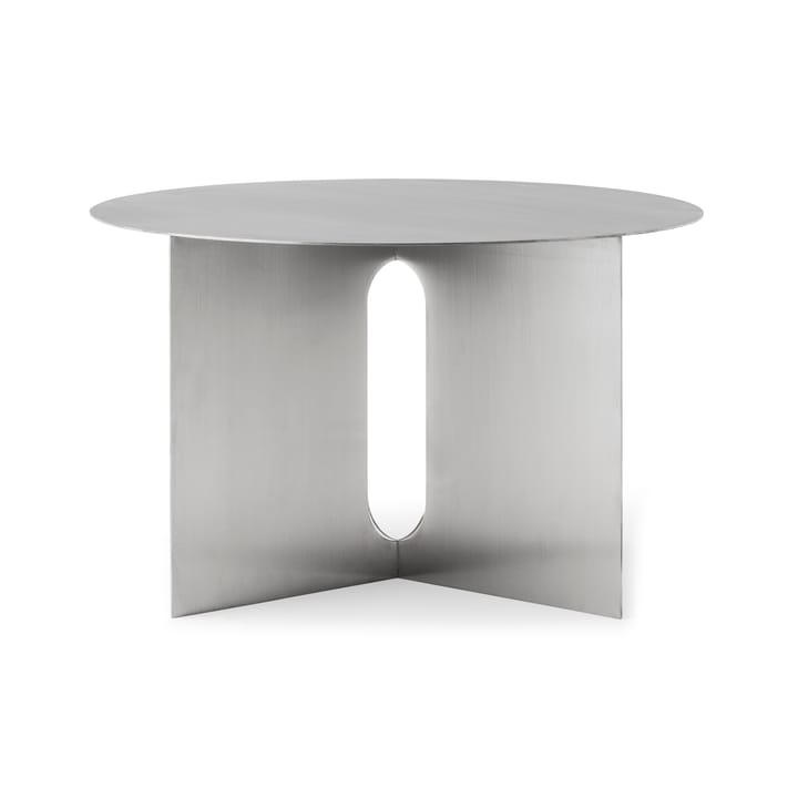 Mesa de apoio Androgyne Ø63 cm, Brushed steel Audo Copenhagen